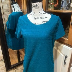 East 5th Essentials turquoise shirt